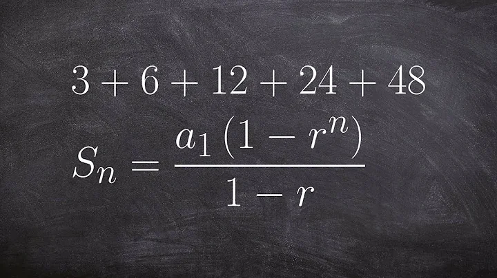 Learn how to determine the sum of a geometric finite series