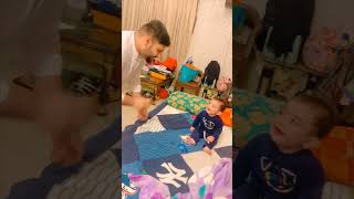 Precious Toddler Takes a Tumble During a Playful Moment