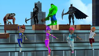 Team 5 Superhero Pro | story Spider Man attacks the Avengers vs Hulk rescues2 Spider Man children