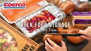Costco bulk food storage idea / 25 small portions and freezing for Costco beginners