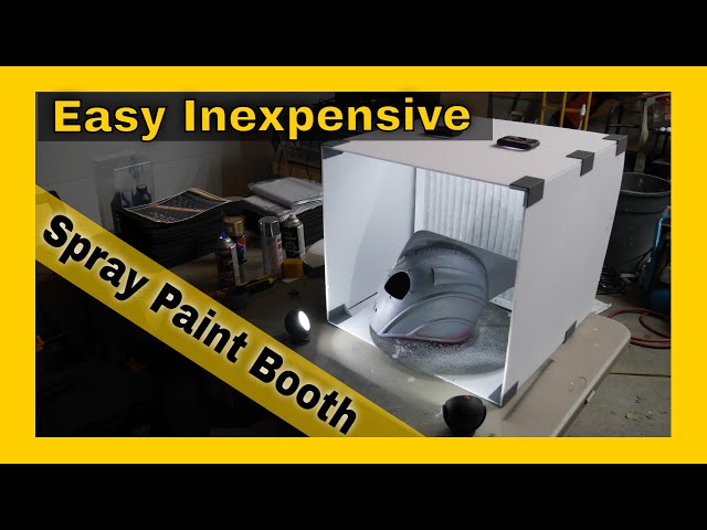 DIY Easy to make take down spray booth. Save your lungs. Stop the  overspray! 