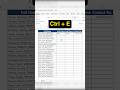 The Excel shortcut they didn't teach you in school.#excel #shorts