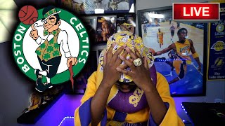 LAKERS FAN REACTS TO EMBARASSING LOSS TO CELTICS.... (LIVE)