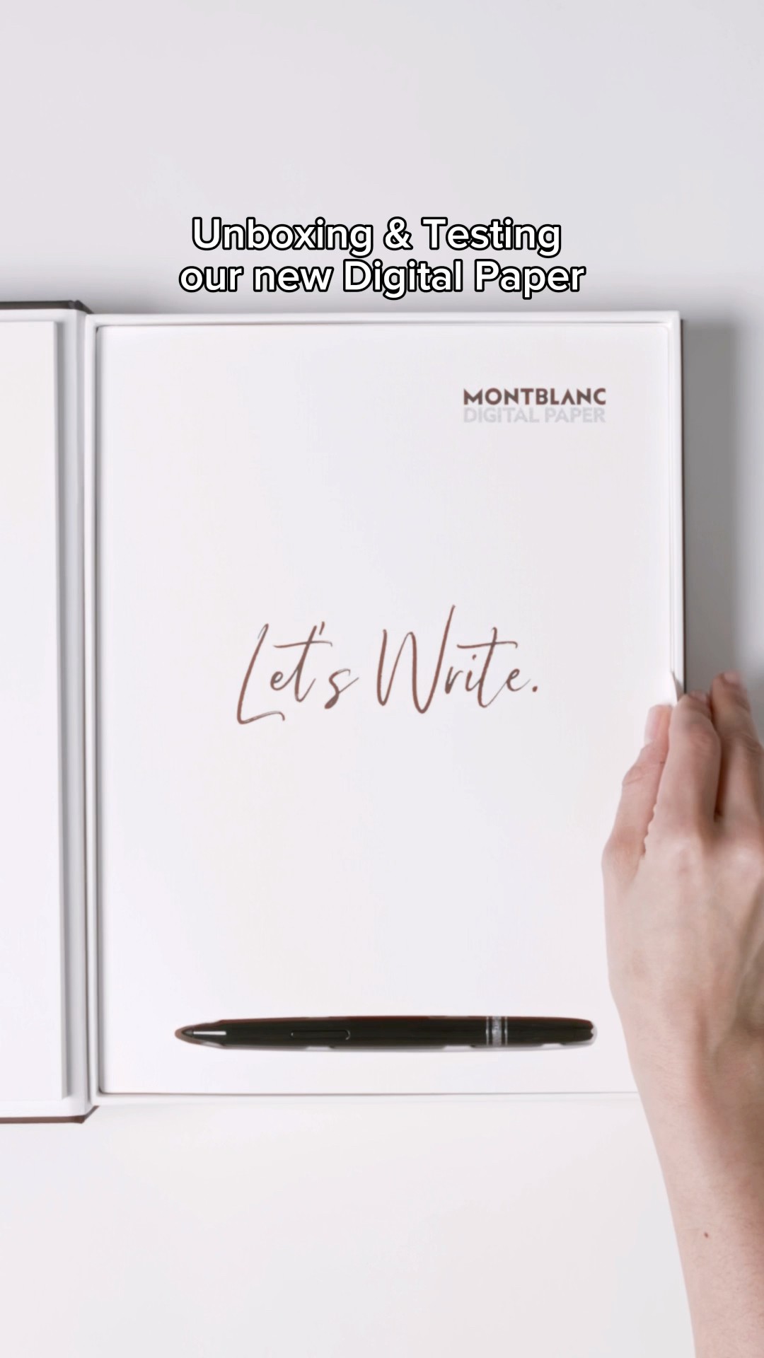 The Montblanc Digital Paper. Endless possibilities for writing