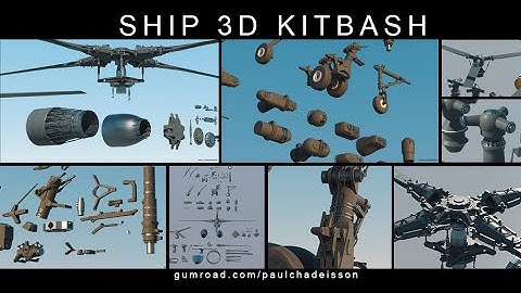 Ship 3D kitbash trailer