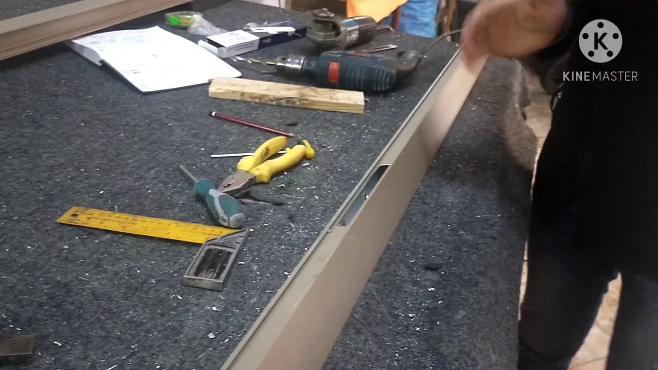 كيفية حفر قفل باب الألومنيوم