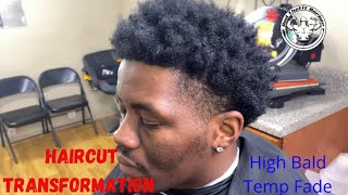 Must see🤑🤑🤑 haircut transformation | nappy Afro | high Bald taper fade 🔥🔥🔥