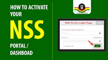 HOW TO ACTIVATE / CREATE YOUR NSS DASHBOARD / PORTAL AFTER REGISTRATION. [MUST WATCH VIDEO]