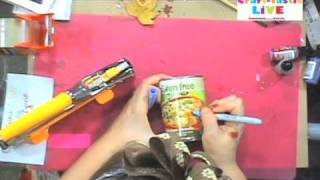 How To Make Recycled Can Leaf Luminaries for Fall and Thanksgiving Holidays! Andrea Currie Crafts
