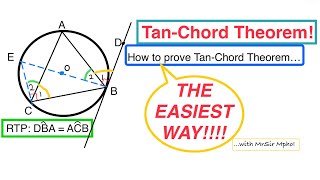 How To Prove Tan-Chord Theorem | Grade 11&12 Euclidean Geometry | with MrSir Mpho