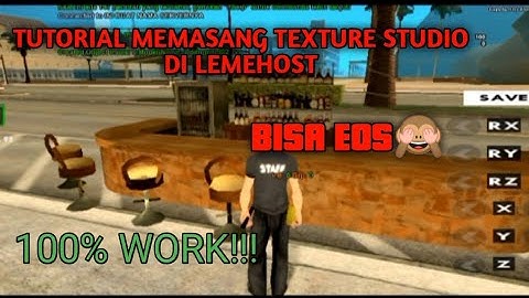 Cara mapping gta samp, tutorial memasang texture studio di lemehost, tutorial texture studio