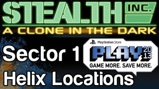 Stealth Inc. A Clone in the Dark Helix Locations Guide Sector 1 - PlayStation Store PLAY 2013 screenshot 4