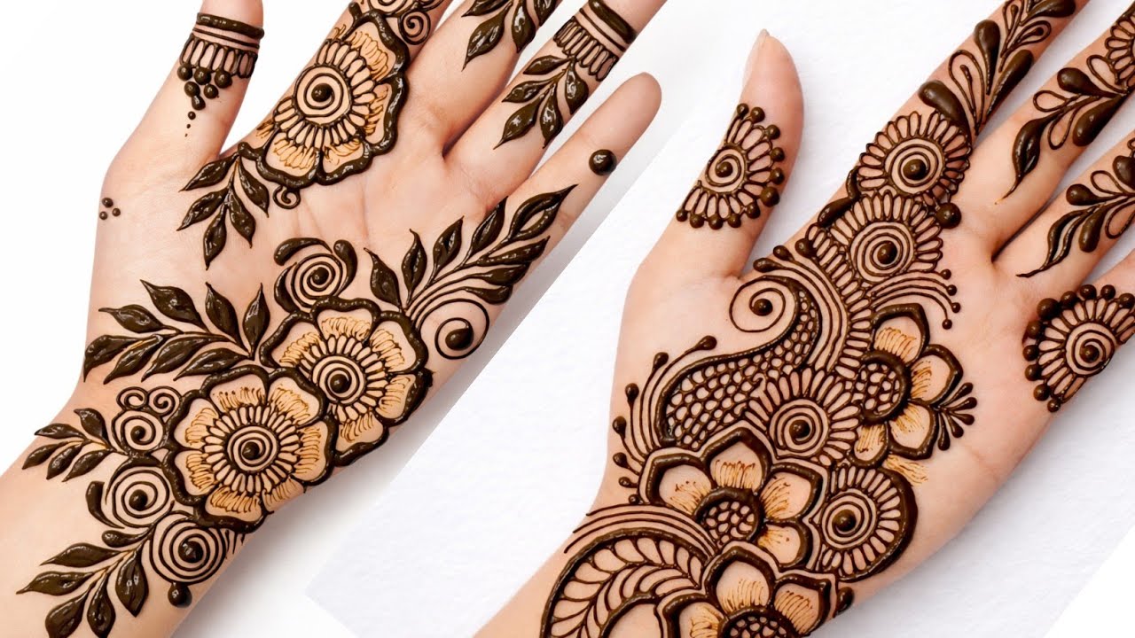 Easy beautiful bridal Mehndi design | Mehndi Design Simple |front hand Mehndi Design |Mehndi designs