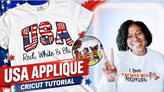 DIY 4th of July T-Shirt Using Cricut Maker | Fabric Appliqué for Beginners
