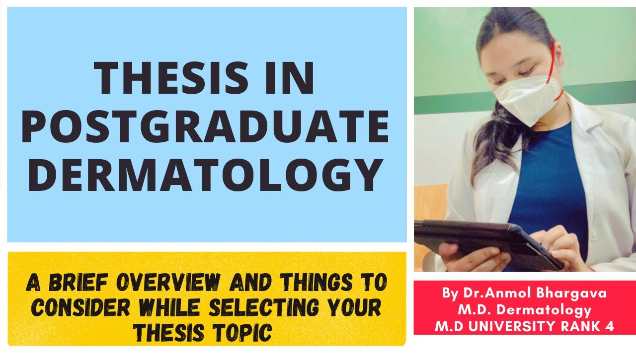 thesis topics for md dermatology