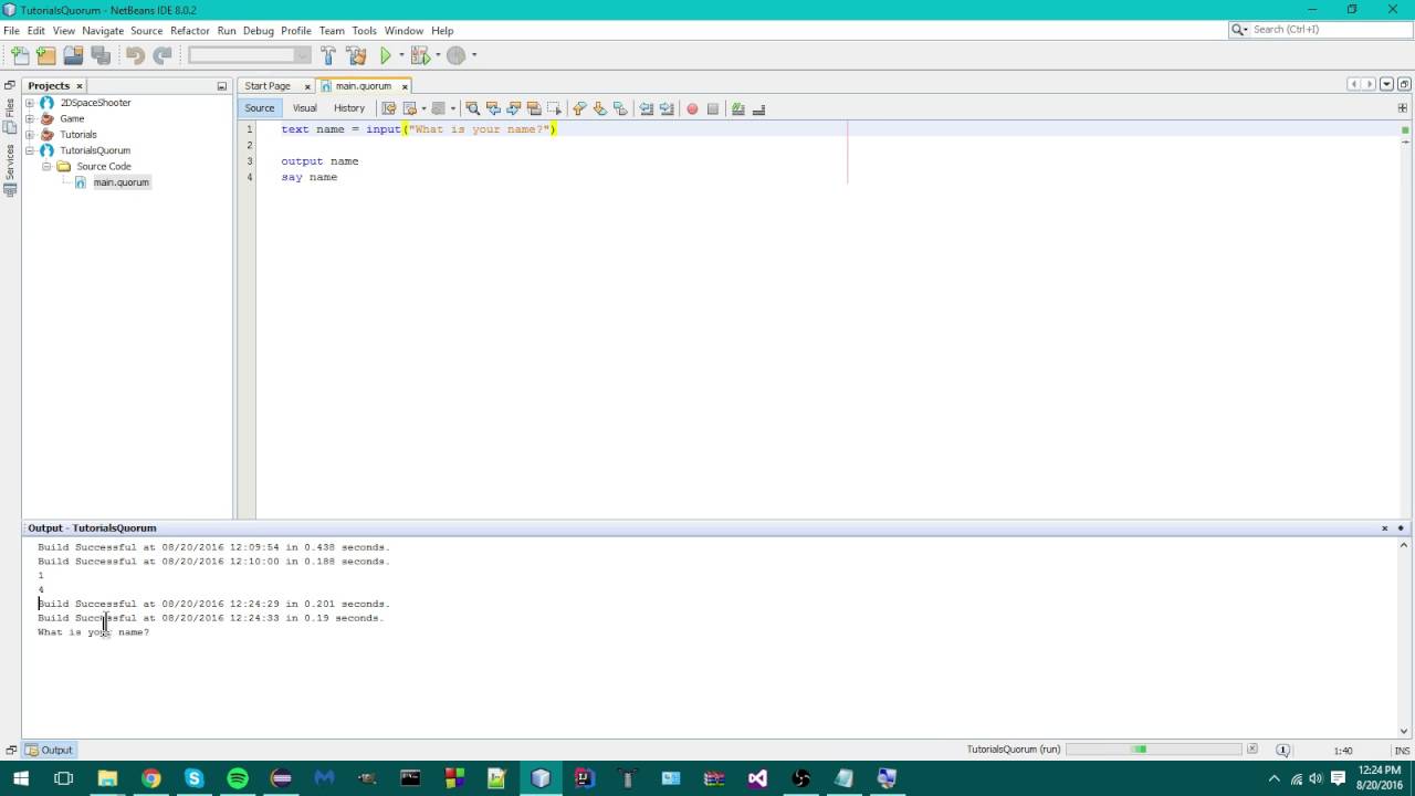 Quorum Programming Language - #5 - Getting User Input - YouTube