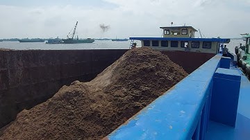 #20 Xà Lan chở cát - review xáng dây múc cát vàng