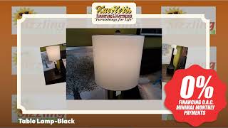 Table Lamp-Black - Come See It in Person