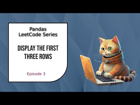 #3 - Display the first three Rows (Hindi) | Pandas LeetCode Series