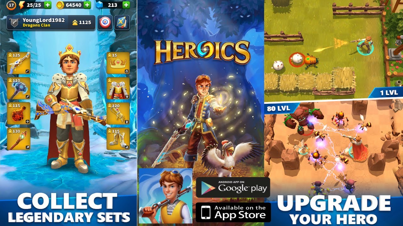 Heroics Gameplay [Android/IOS] Games that looks like Archero !! YouTube