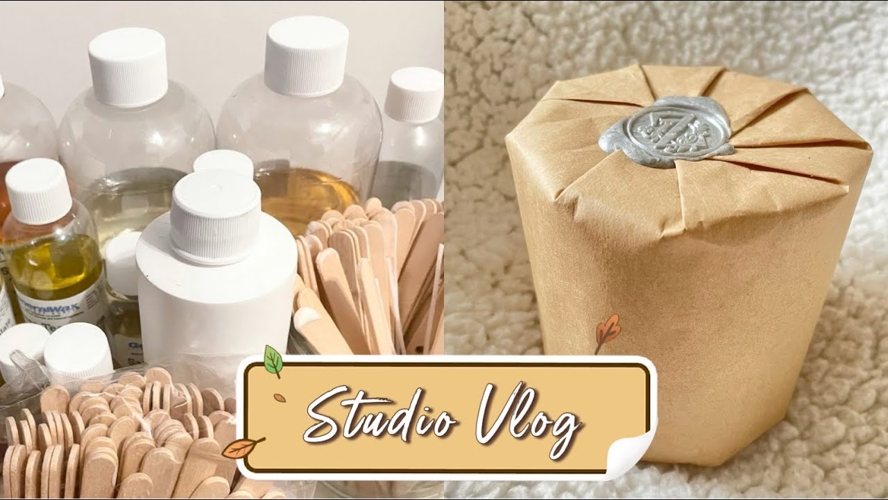 Studio Vlog | Starting My Small Candle Business 2021 :D - YouTube