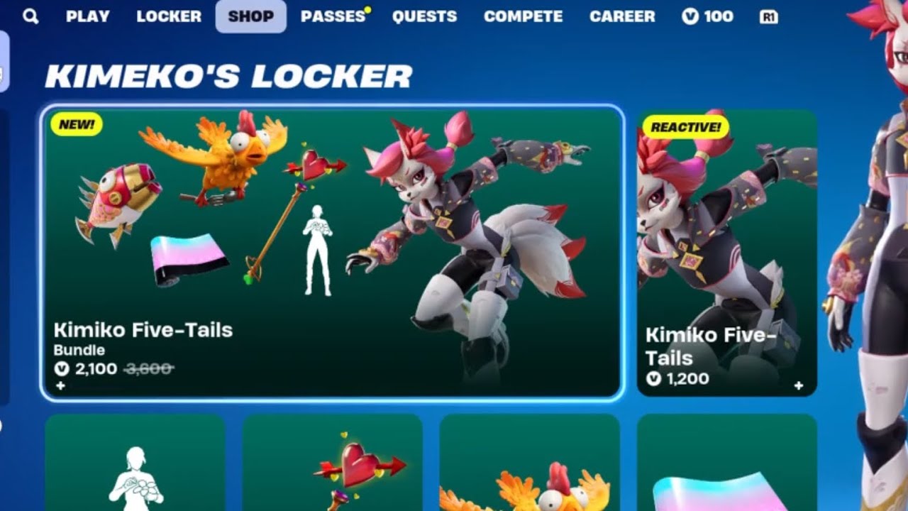 Kimeko’s Locker bundle - Dec 17 2024 item shop [Fortnite] - YouTube