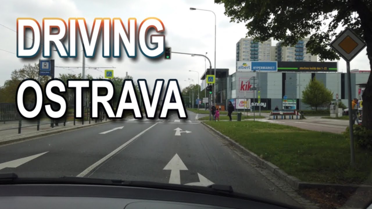Car Driving Ostrava - City car ride from Poruba to Zábřeh (Czech Republic)