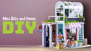 DIY Miniature Dollhouse || Flower Shop with Greenhouse Satisfying and Relaxing Video