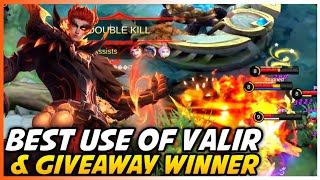 Never Lose A Star With Valir | Valir Support Guide & Giveaway Winner | Mobile Legends Bang Bang