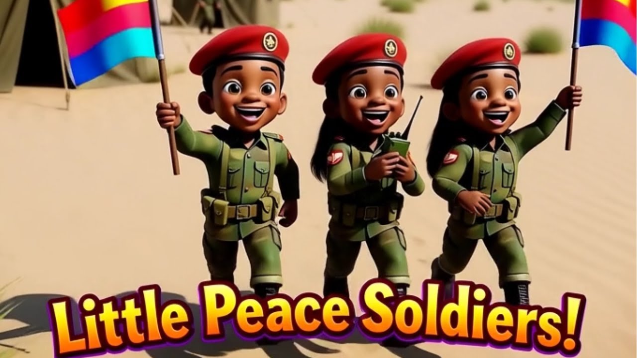 Little Peace Soldiers Marching | Olu, Lou & Lila | Fun Kids Dance Song 