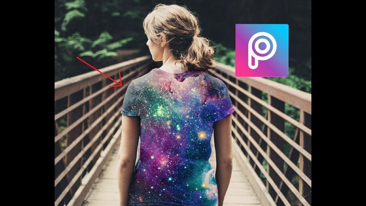 Galaxy T Shirt Effect - Picsart Tutorial