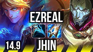 EZREAL & Thresh vs JHIN & Brand (ADC) | 13/3/5, 500+ games, Dominating | EUW Master | 14.9