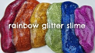 How to Make Rainbow Glitter Slime