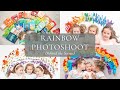 How to Create the Sweetest Rainbow Photoshoot At Home of Your Children (Behind the Scenes)