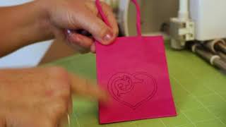 Write or Drawn on a Gift Bag with your Cricut Pens