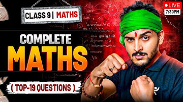 Complete Maths Class 9 🔥 | All Chapters One Shot | CBSE 2025-26 Final Exam Prep | Pranav Sir