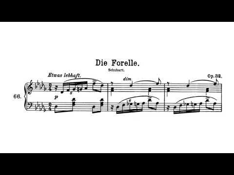 Die Forelle - F. Schubert (piano / KARAOKE, Accompaniment, Mr, 반주)