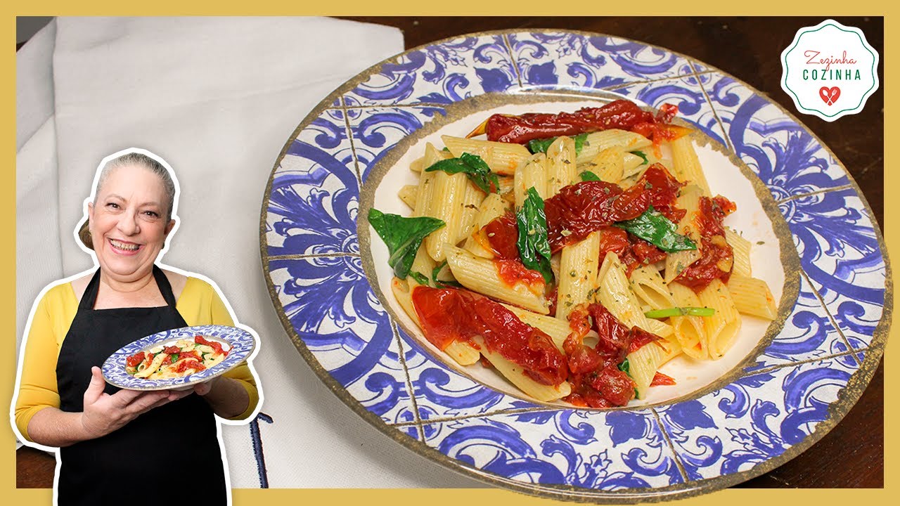 PENNE COM TOMATE SECO E RÚCULA | Macarrão para Iniciantes