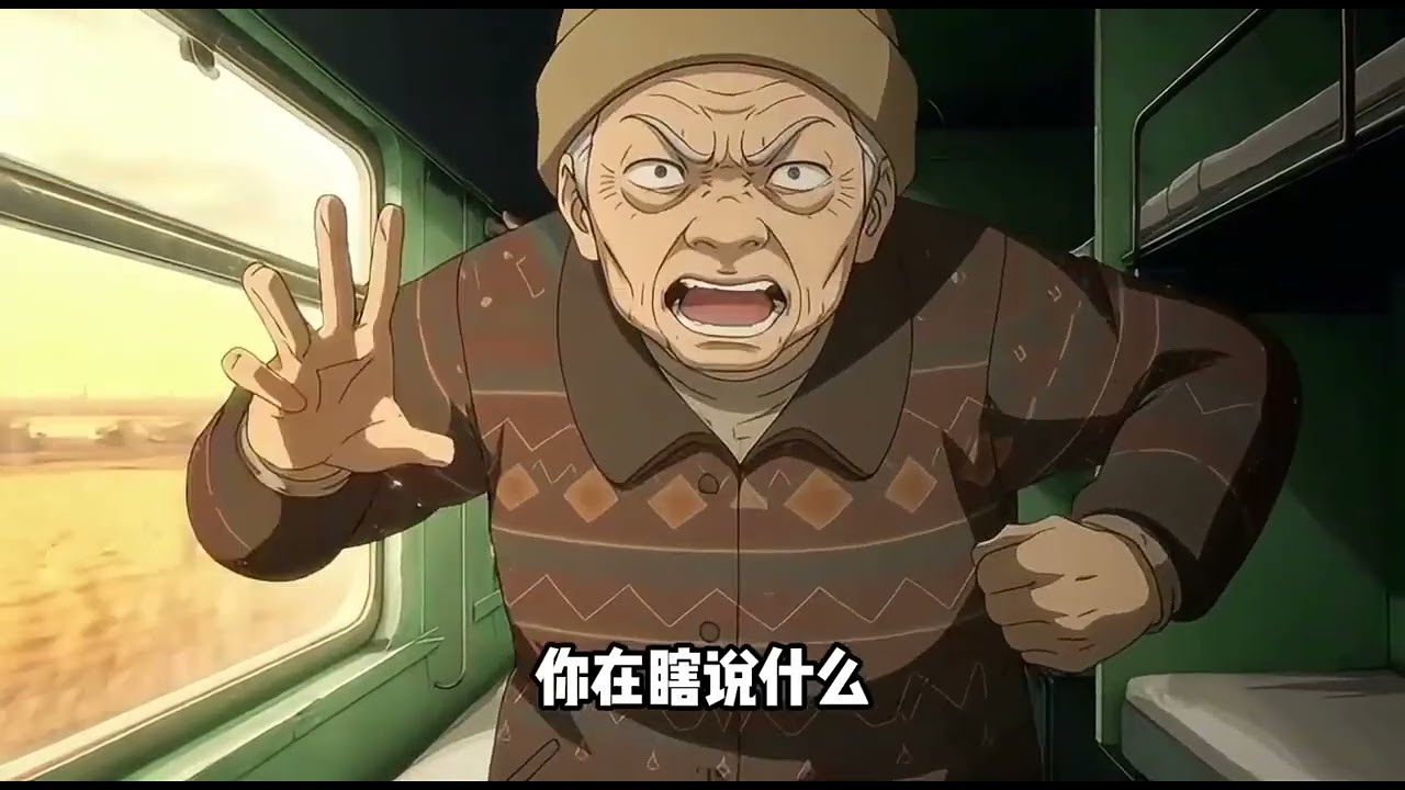 《火车邻座》春运抢不到高铁票，我咬牙坐绿皮车下铺，却遇上一家老小要求换座，被拒后还处处刁难。熊孩子哭闹抢食，吃坏肚子反倒倒打一耙，雪困列车的二十几小时里，这家人没完没了。#喵喵推文