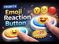 Emoji Reaction Button Using HTML CSS JavaScript | Project 6 | Beginner Web Project #coding #htmlcss