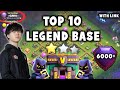 Top 10 TH14 Legend Base with Link | Anti 3 Star &amp; Anti 2 Star Trophy Pushing Box and Ring Bases