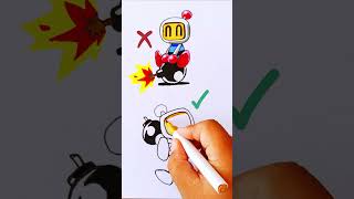 How to Draw Bomberman💣 #myart #drawing #howtodraw