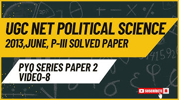 UGC NET POLITICAL SCIENCE 2013 JUNE Paper III/Full paper Solution with Official Answer Key/#net