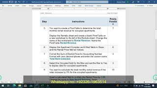 Exp19_Excel_Ch05_Cap_Apartments |    Exp19 Excel Ch05 Cap Apartments |   Step by Step |