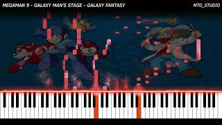 Megaman 9 - Galaxy Man's Stage - Galaxy Fantasy | VIDEO GAME PIANO COVER | PIANO TUTORIAL
