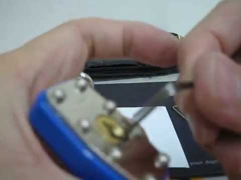 how to pick a padlock with a bobby pin - YouTube