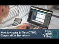 How to file a company ct600 corporation tax return to hmrc online