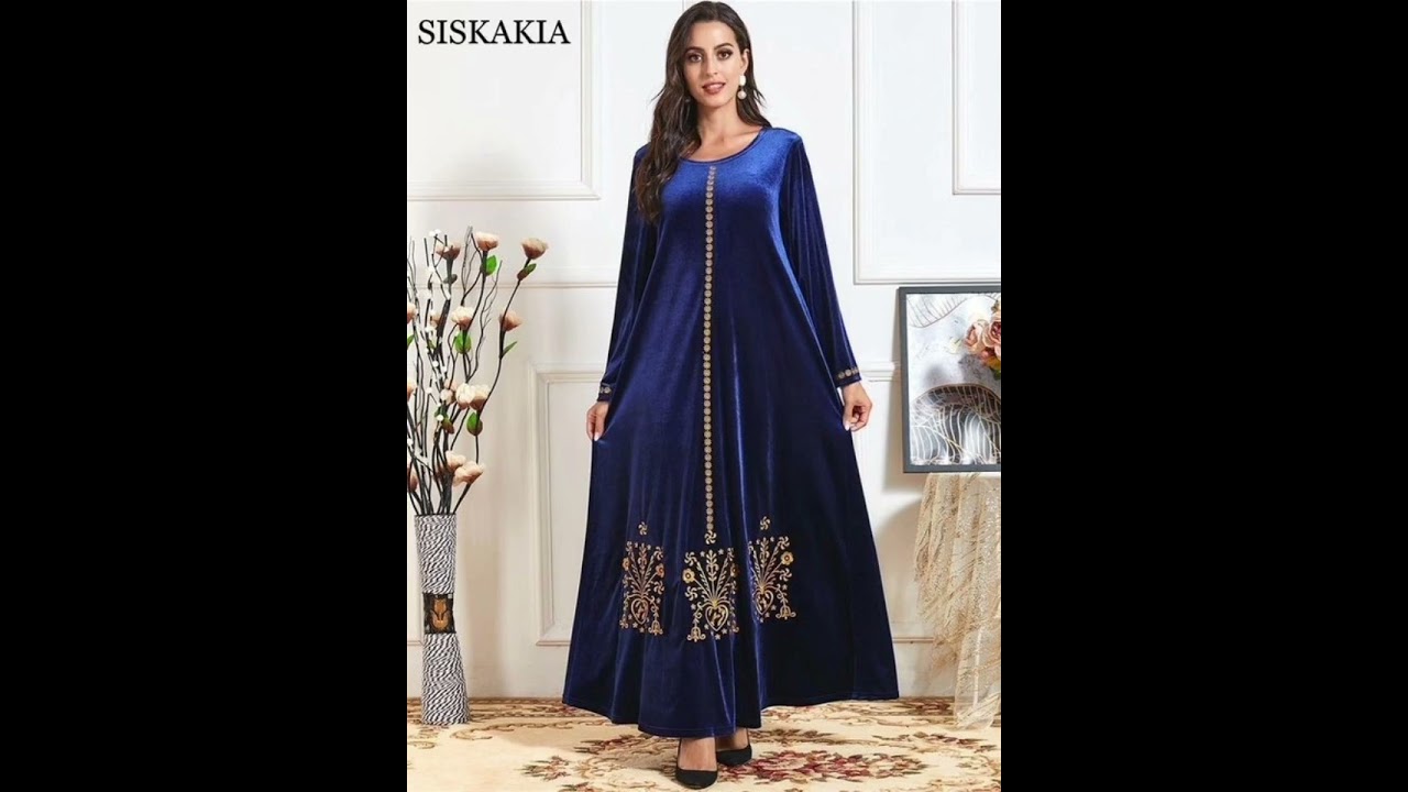 Велюрдан узун куйлакларга  чиройли фасонлар