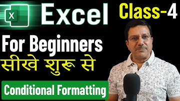 MS Excel - Conditional Formatting Class 4th | Excel Basic Tutorial for Beginners in Hindi