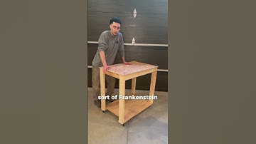 The cart is a life saver. How to make a rolling cart. #wood #woodworkingtips #diy